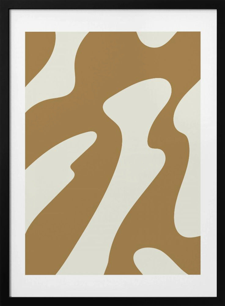 Curved Earth Tones | Poster