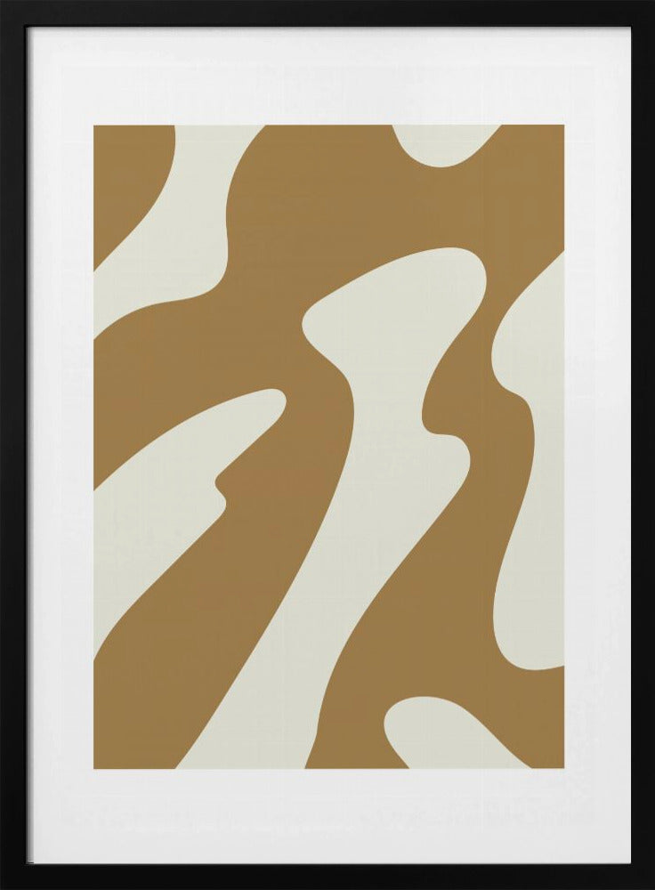 Curved Earth Tones | Poster