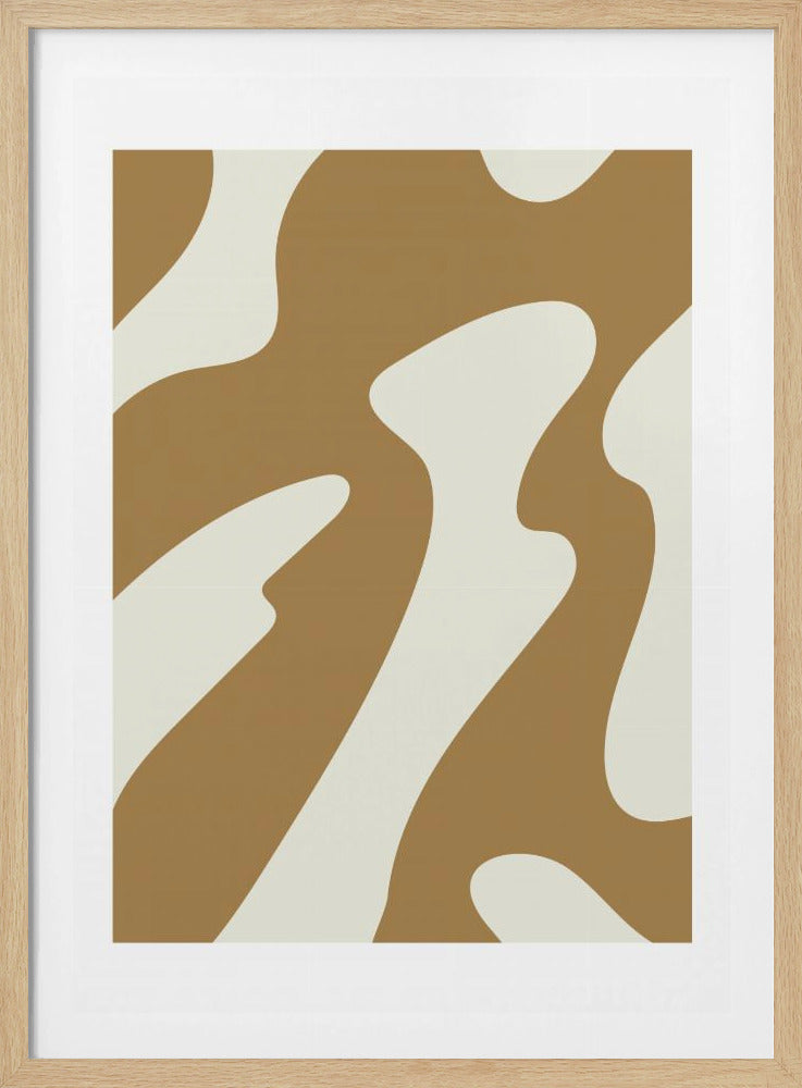 Curved Earth Tones | Poster
