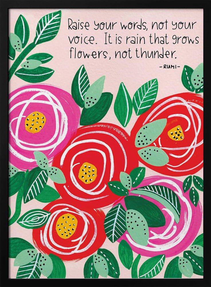 Erhebe deine Worte | Poster - Kunstdruck
