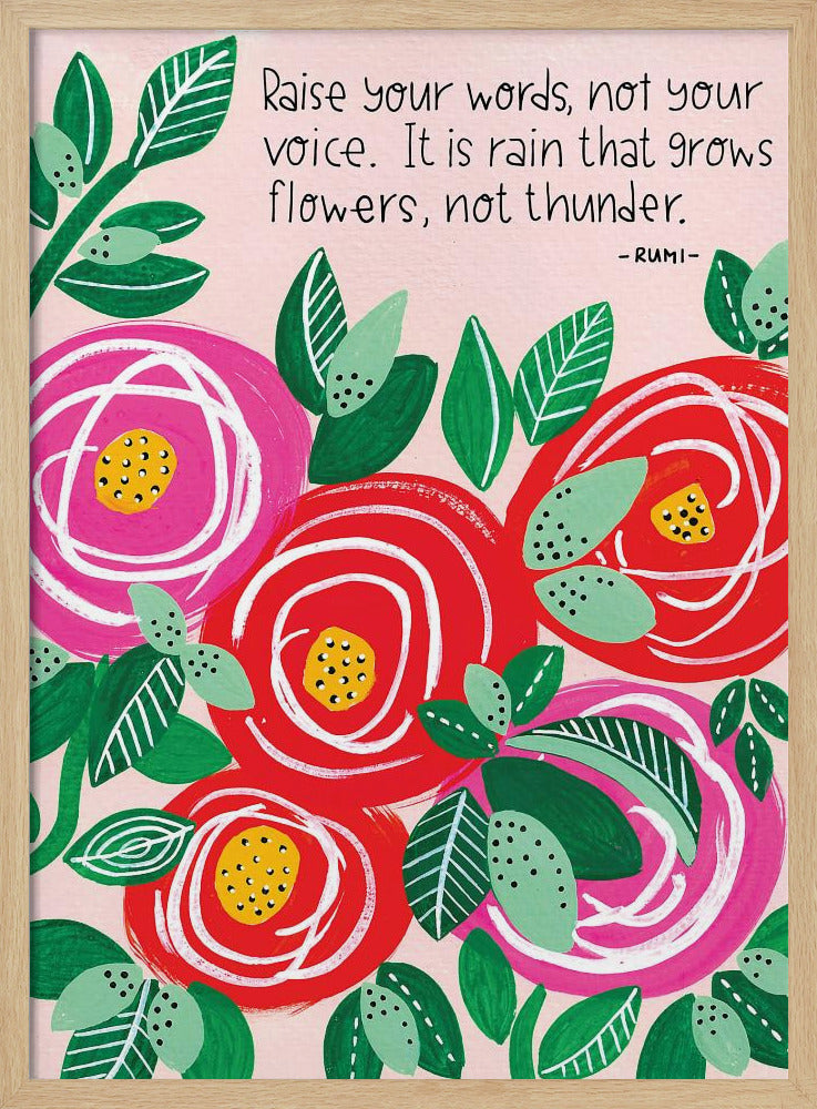 Erhebe deine Worte | Poster - Kunstdruck
