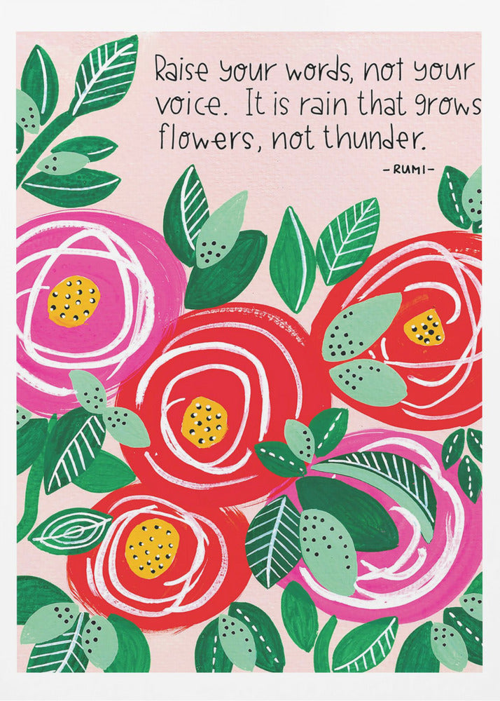 Erhebe deine Worte | Poster - Kunstdruck