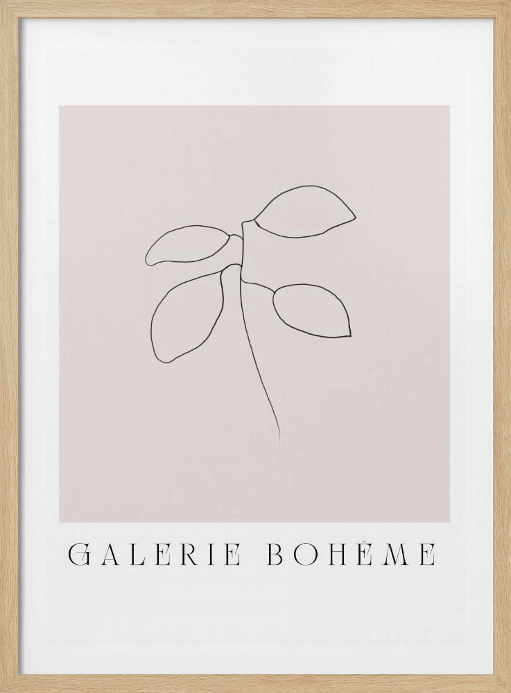 Minimal Leaf Line | Poster