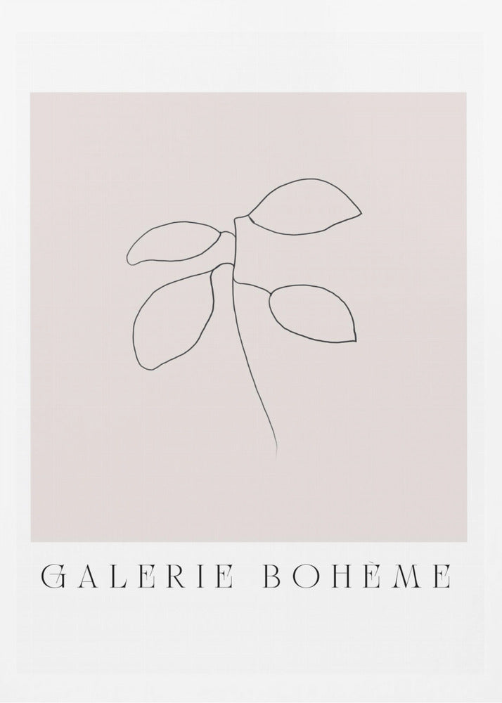 Minimal Leaf Line | Poster
