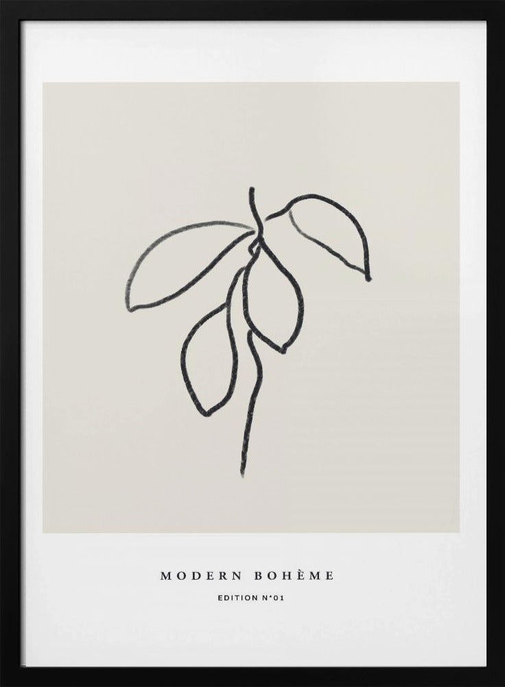 Bohemian Line Leaf | Poster
