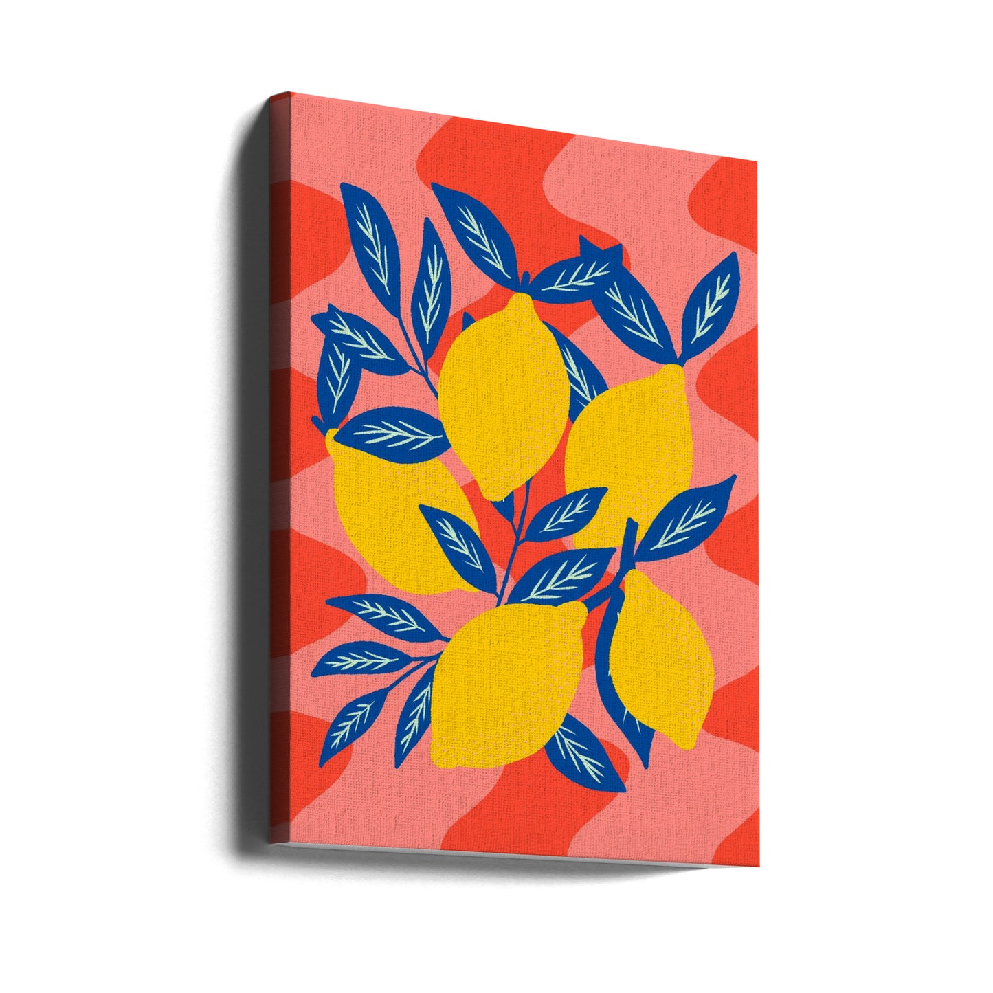 Lebhafter Zitronen-Burst | Leinwand