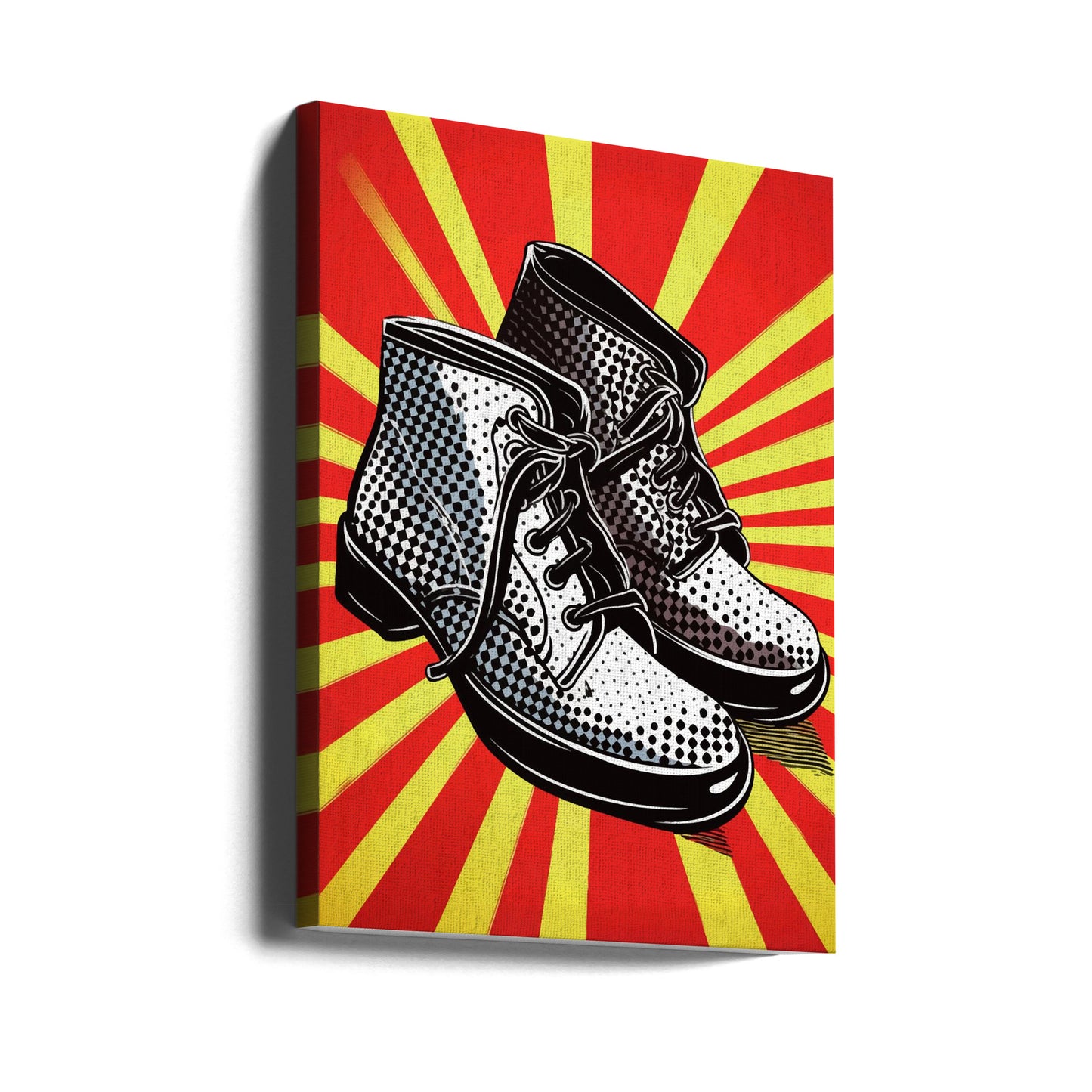 Vintage Stiefel mit Polka Dots | Canvas