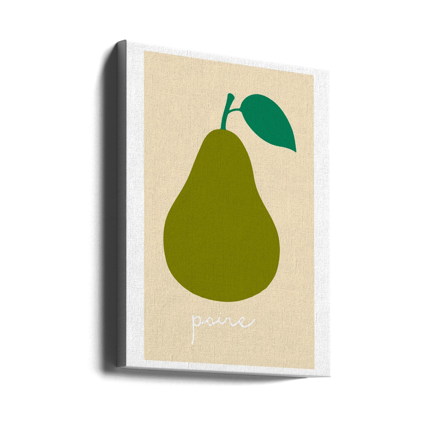 La Poire (Dunkelgrün) | Leinwand