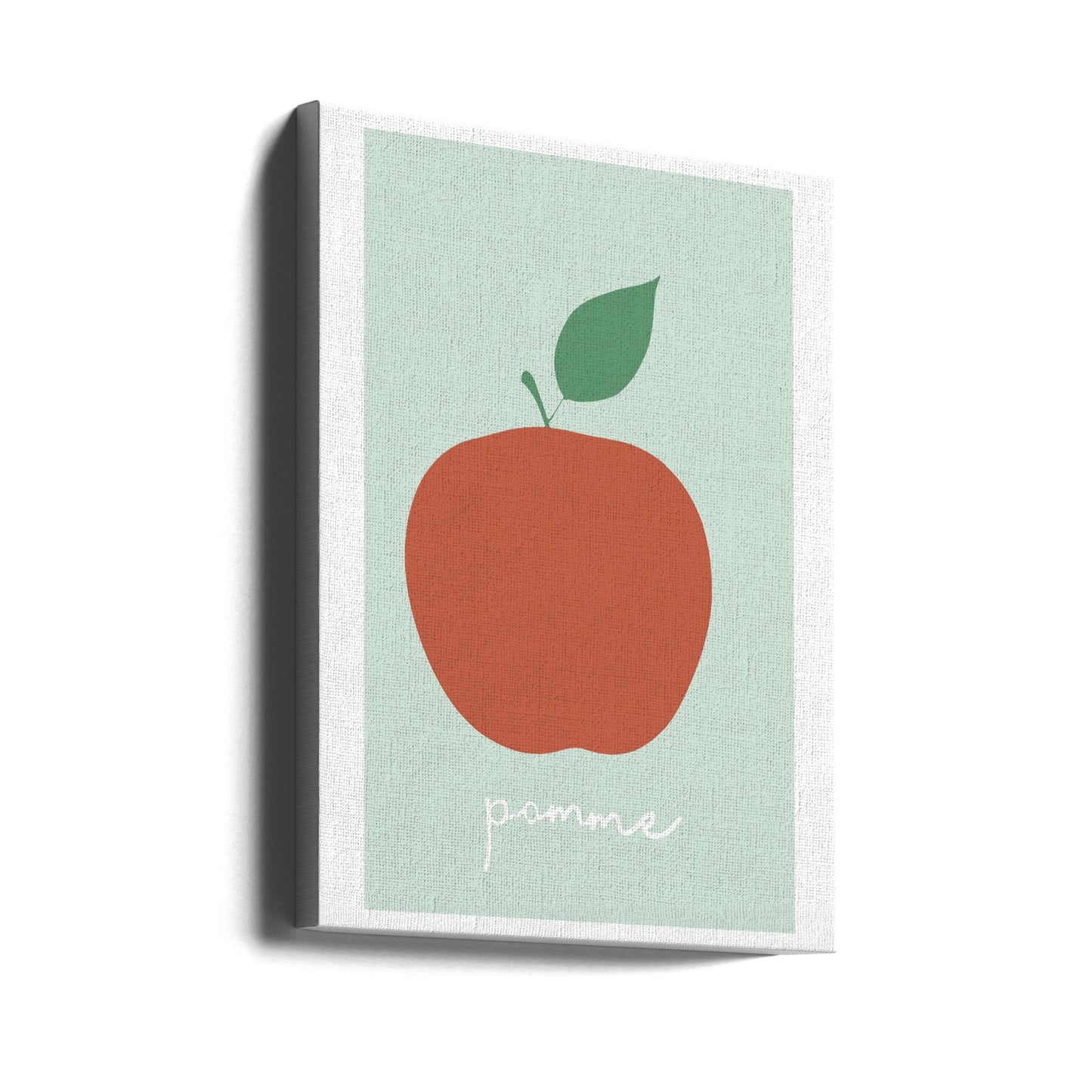La Pomme (Gedämpftes Rot) | Leinwand