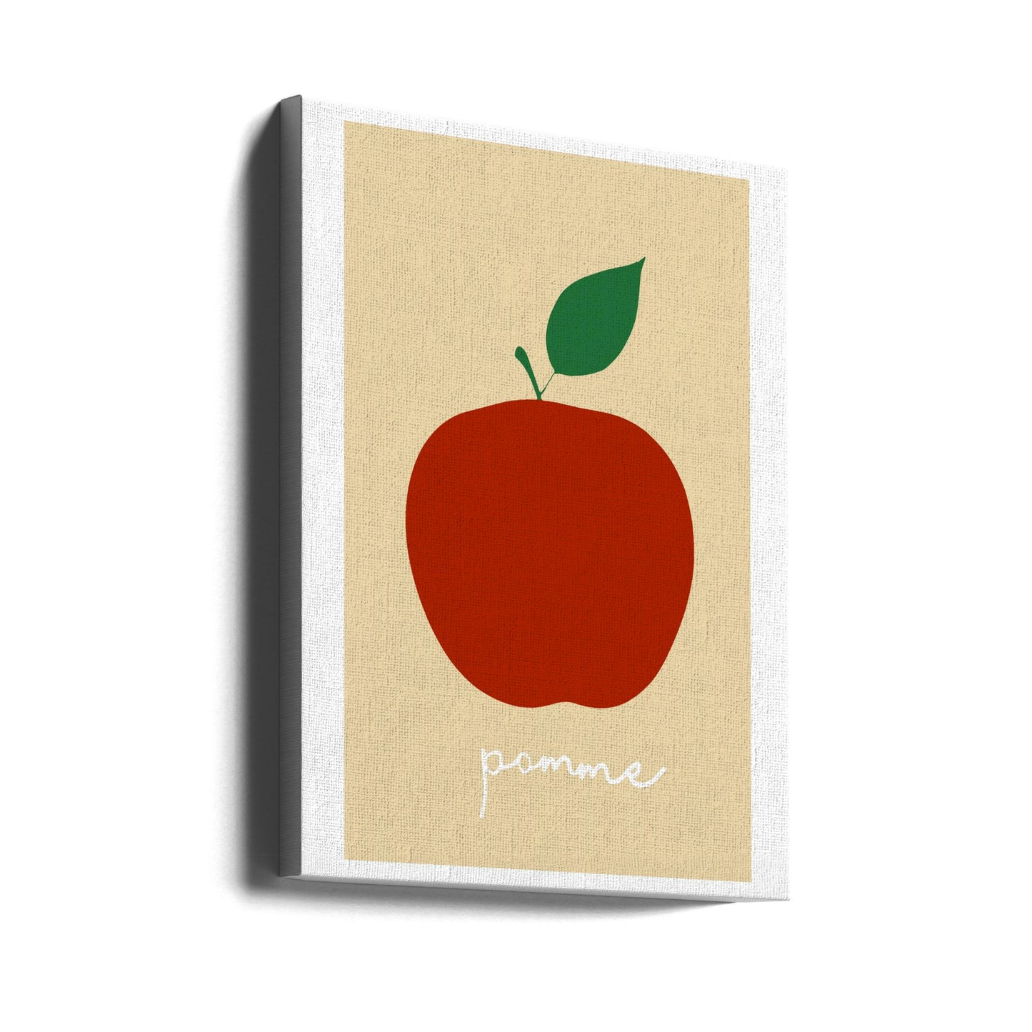 La Pomme (Leuchtend Rot) | Leinwand