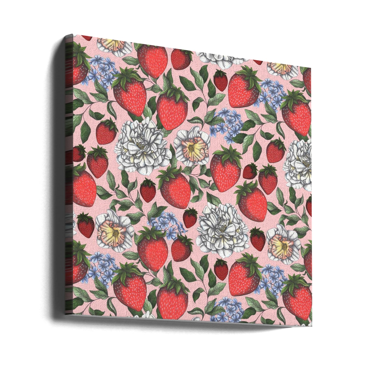 Beerenblüten-Leinwand | Leinwand