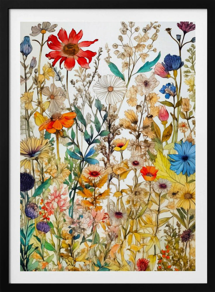 Vibrant Colorful Wildflowers | Poster