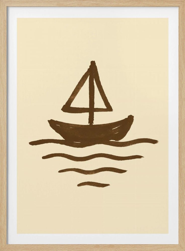 Simplistic Sailboat | Poster