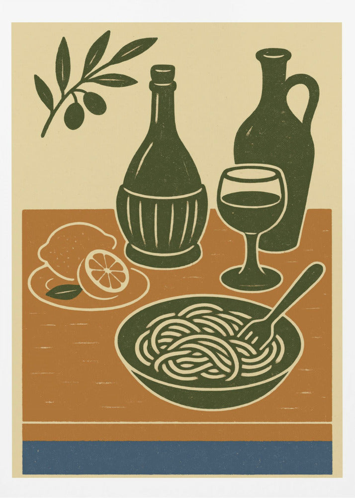 Italian Feast Scene | Poster