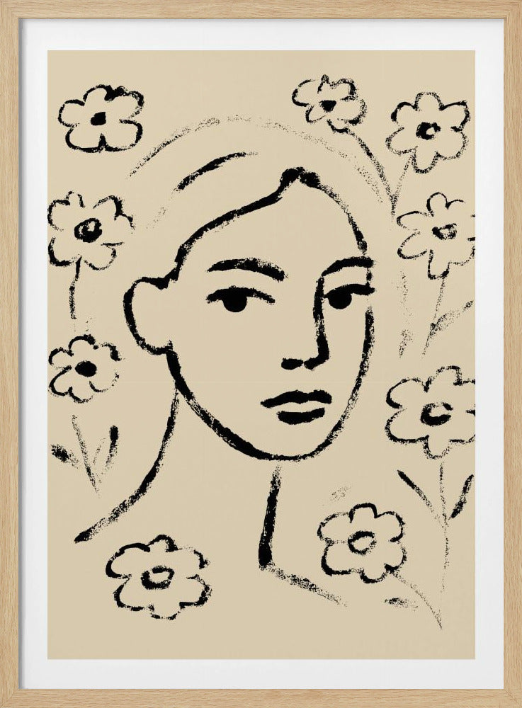 Floral Contemplation | Poster