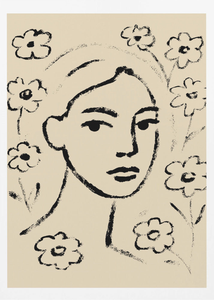 Floral Contemplation | Poster