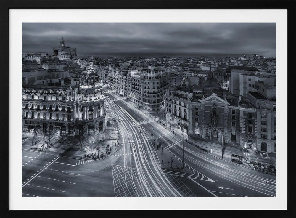 Lichter der Stadt Madrid | Poster - Kunstdruck