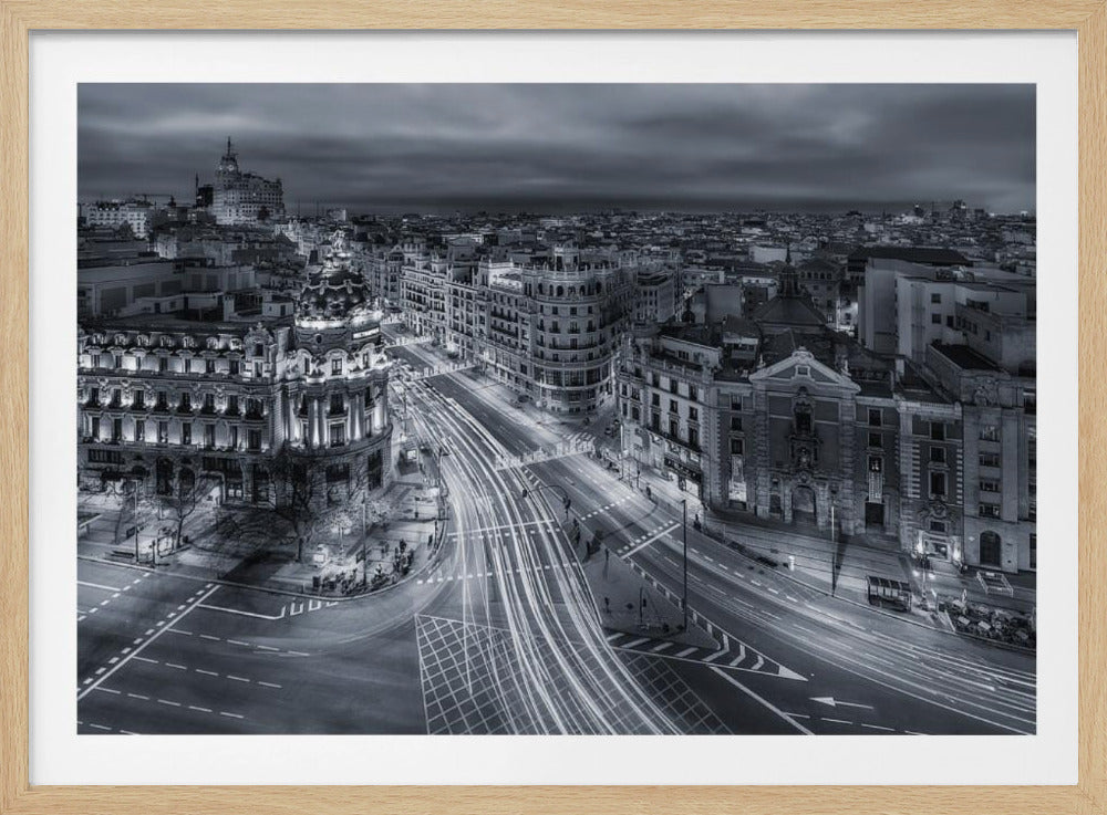 Lichter der Stadt Madrid | Poster - Kunstdruck