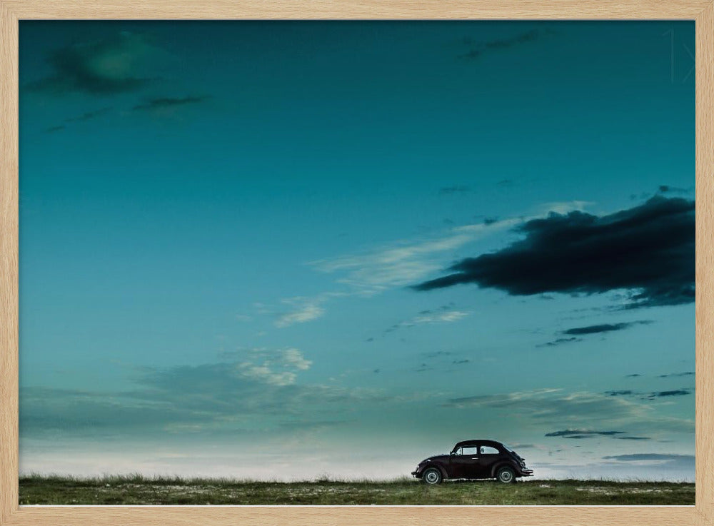 The Red VW Beetle | Poster