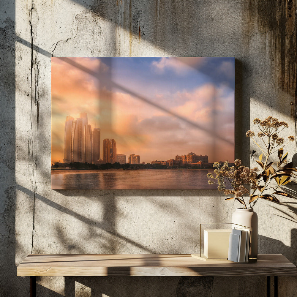 Etihad Towers ja Emirates Palace, Abu Dhabi, Arabiemiirikunnat | Canvastaulut