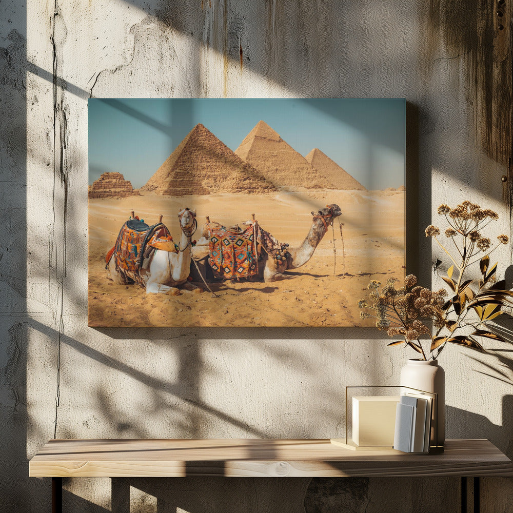 Besuch der Pyramiden | Leinwand-Bilder