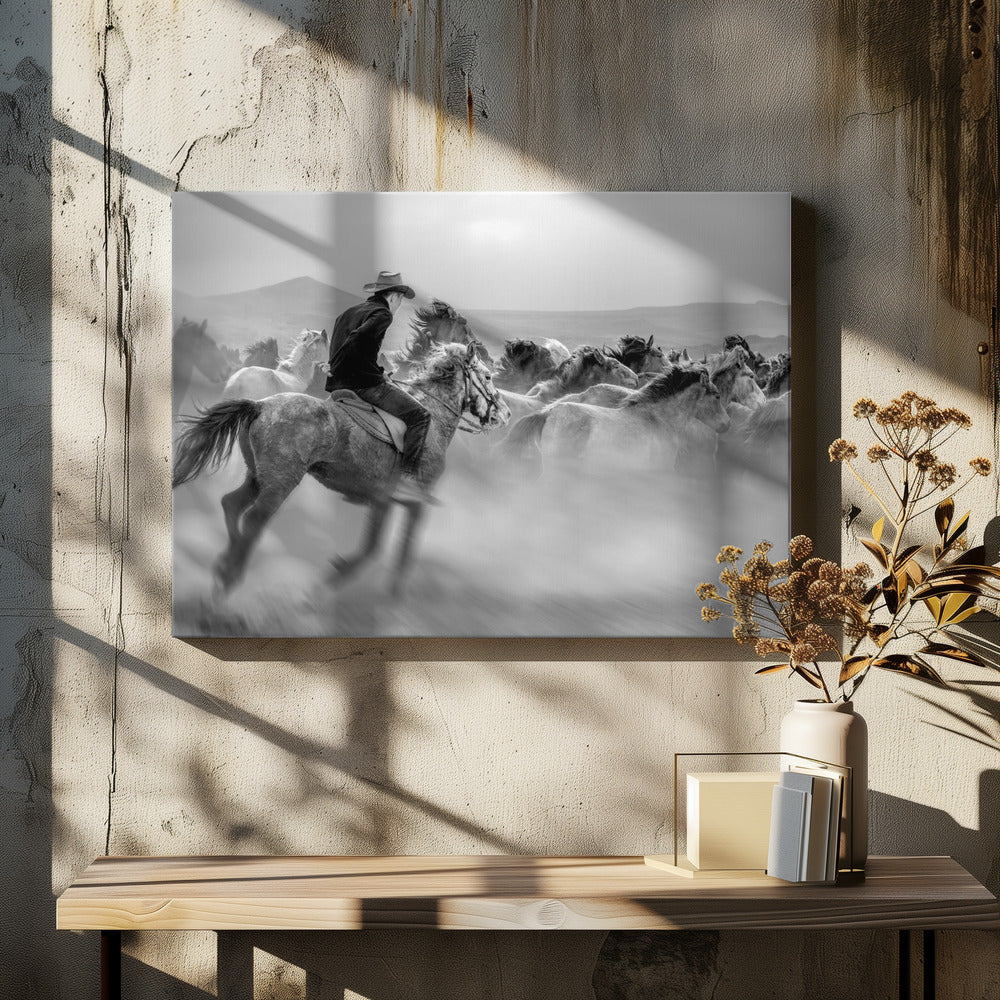 Caballos salvajes (también conocidos como Wild Horses) | Impresiones en Lienzo