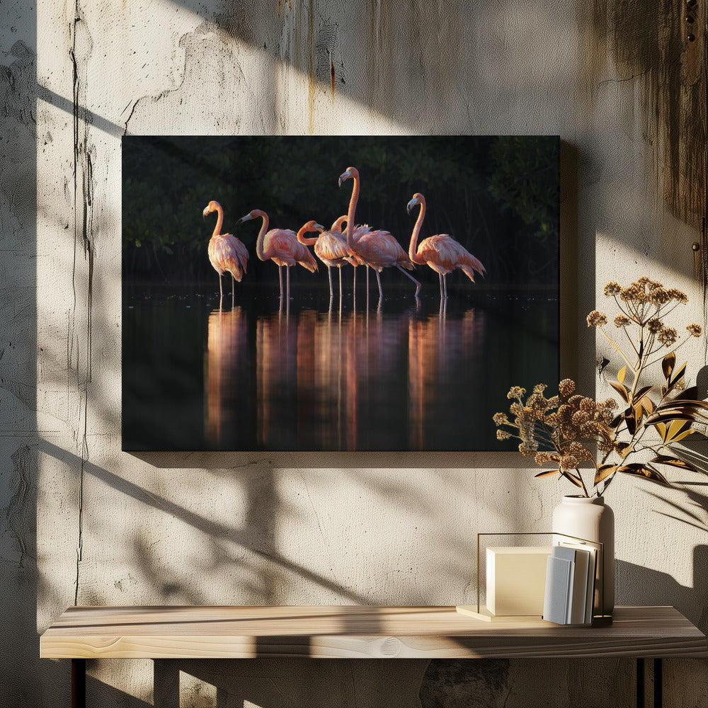 Lyserød Daggry | Lærredsbilleder