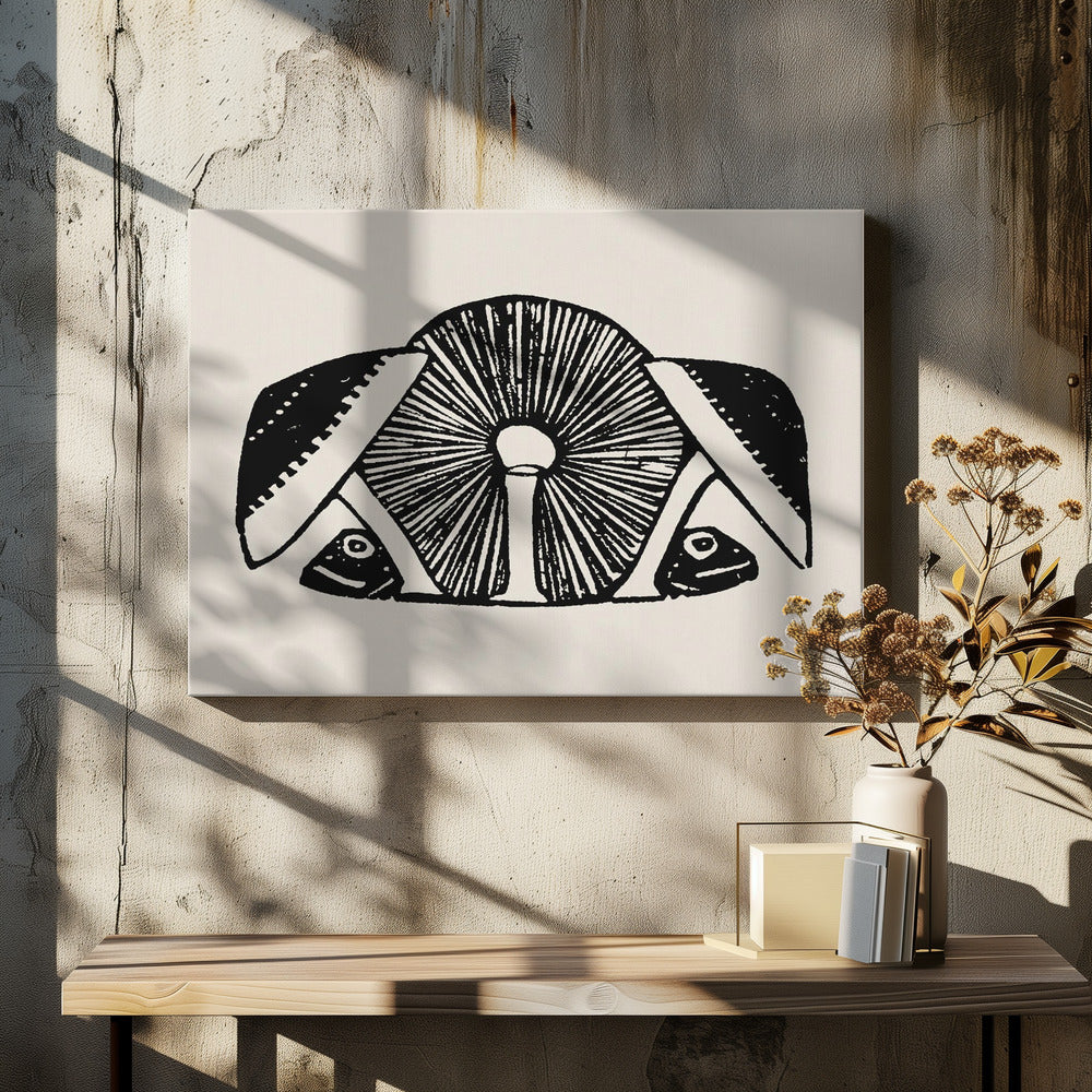 Trzy Grzyby 1892 Beżowy | Wydruki na łótnie