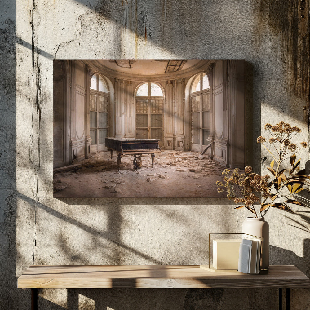 Piano rappeutumassa | Canvastaulut