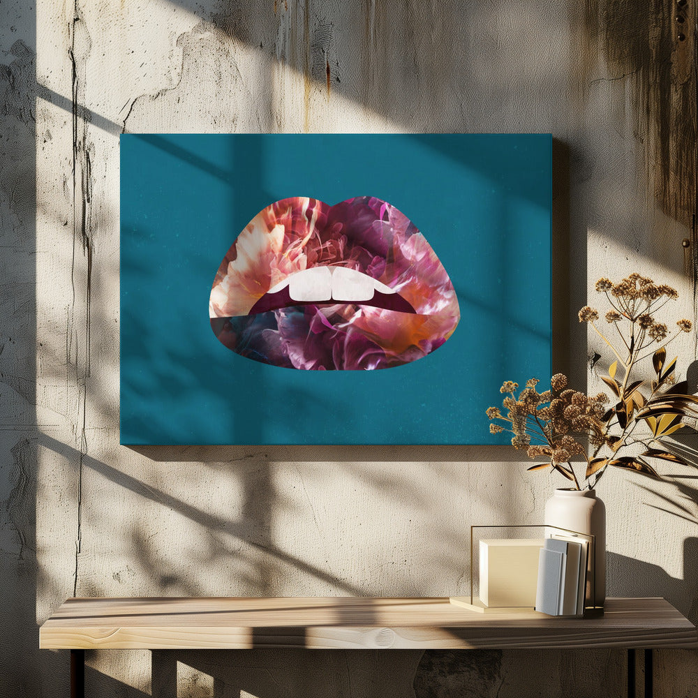 Floral Lips | Canvas