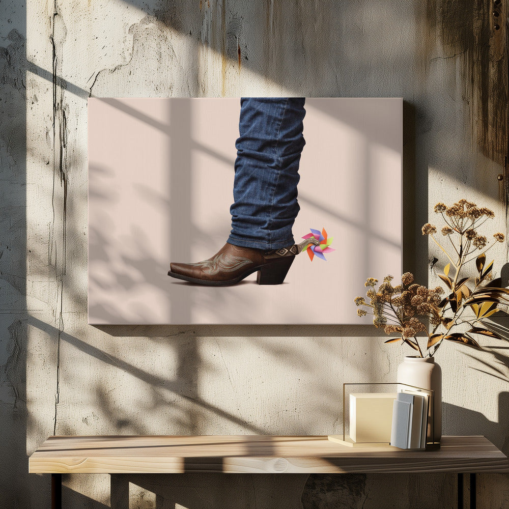 Nicht ernst gemeinter Cowboy | Leinwand-Bilder