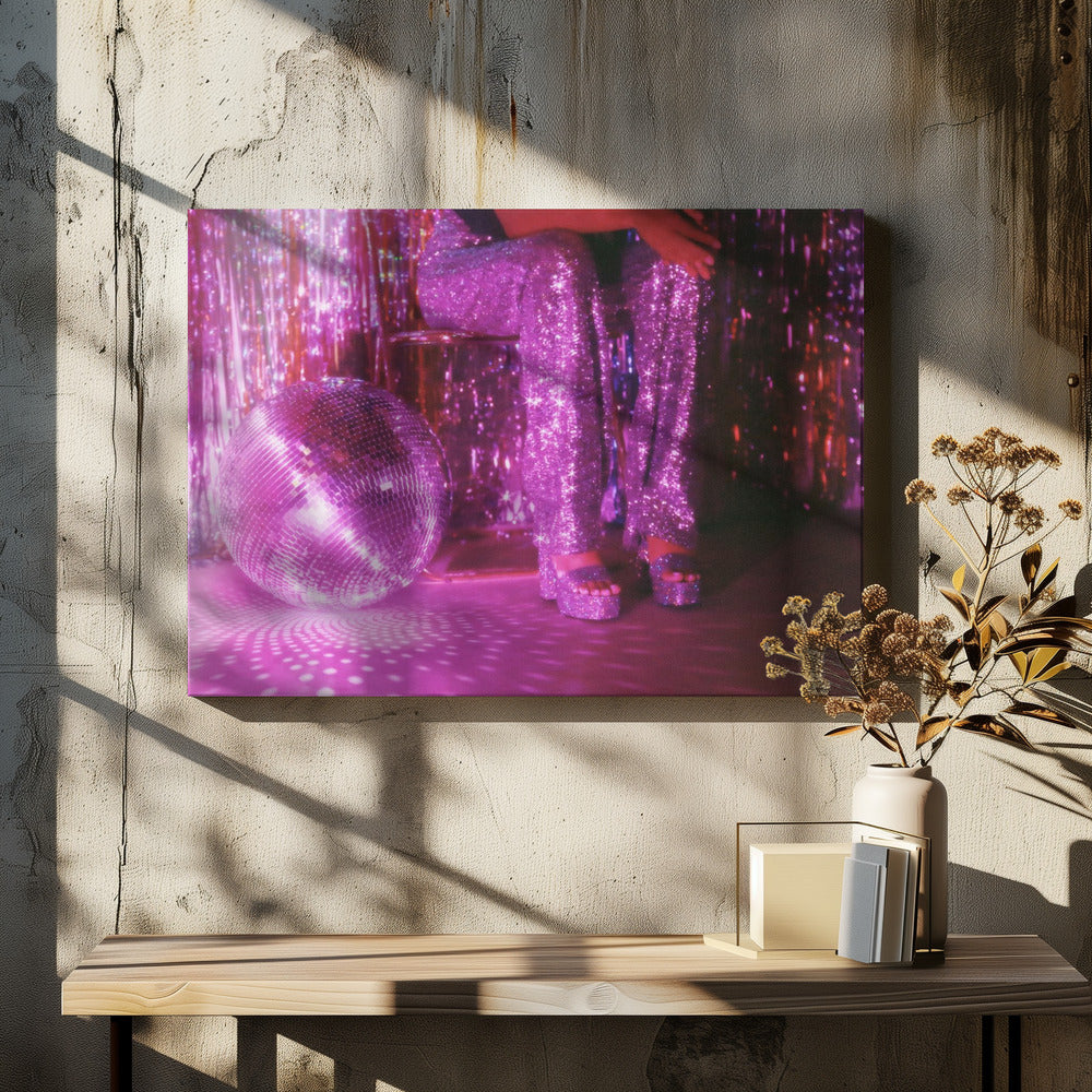 Glitter-diskotunnelmaa | Canvastaulut