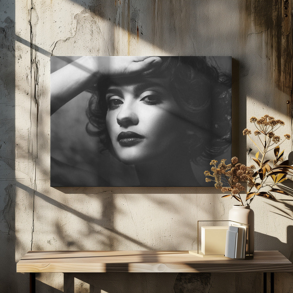 Marion ist bei den Dreharbeiten zu einem Film | Leinwand-Bilder