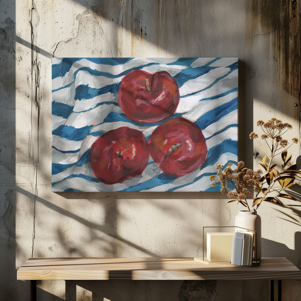 Drei Pflaumen | Leinwand