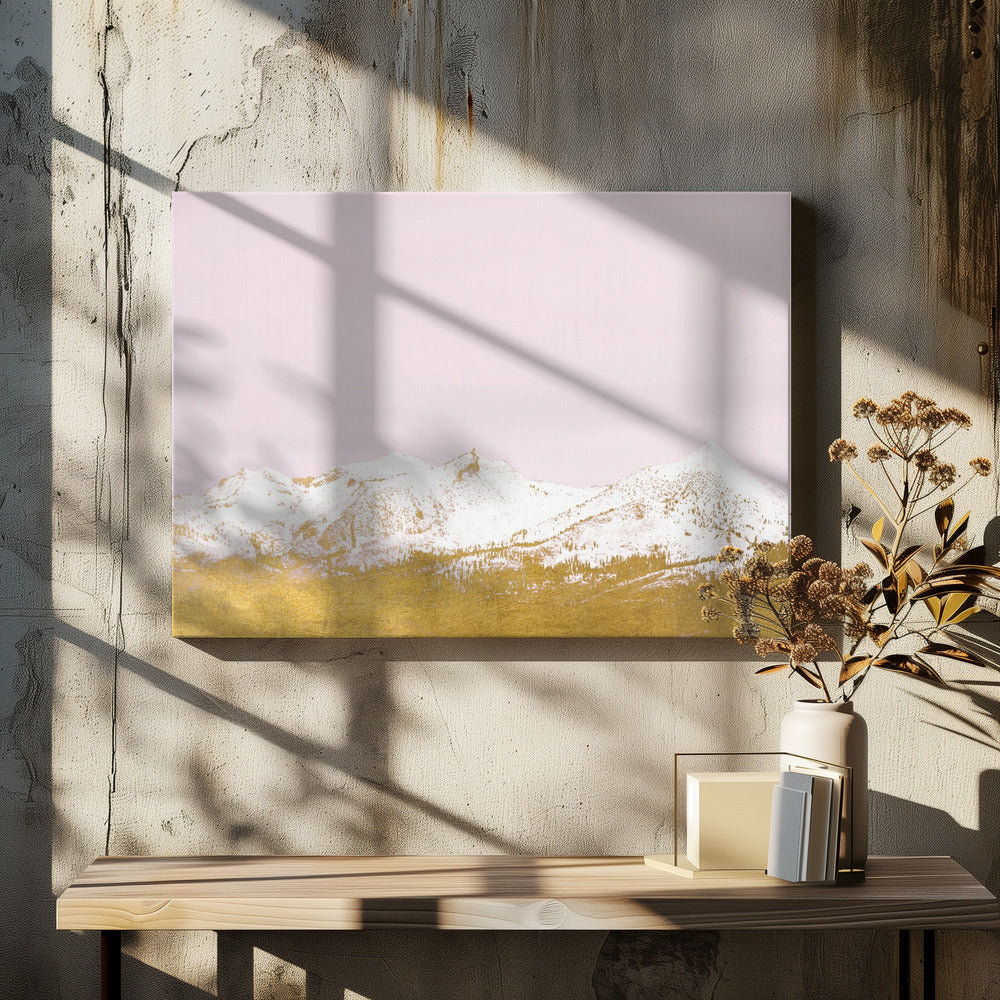 Montagnes d'or | Tableaux sur Toile