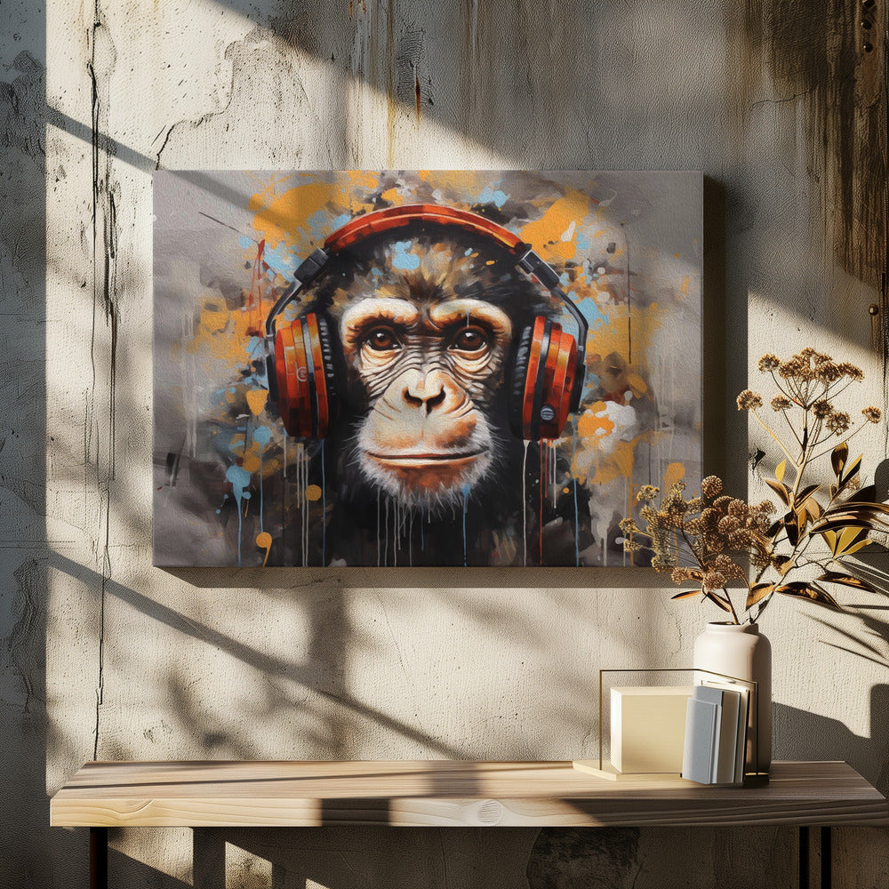 DJ Monkey | Canvas