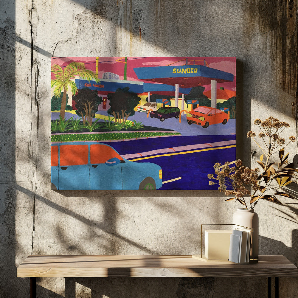Stacja Sunoco | Wydruki na łótnie