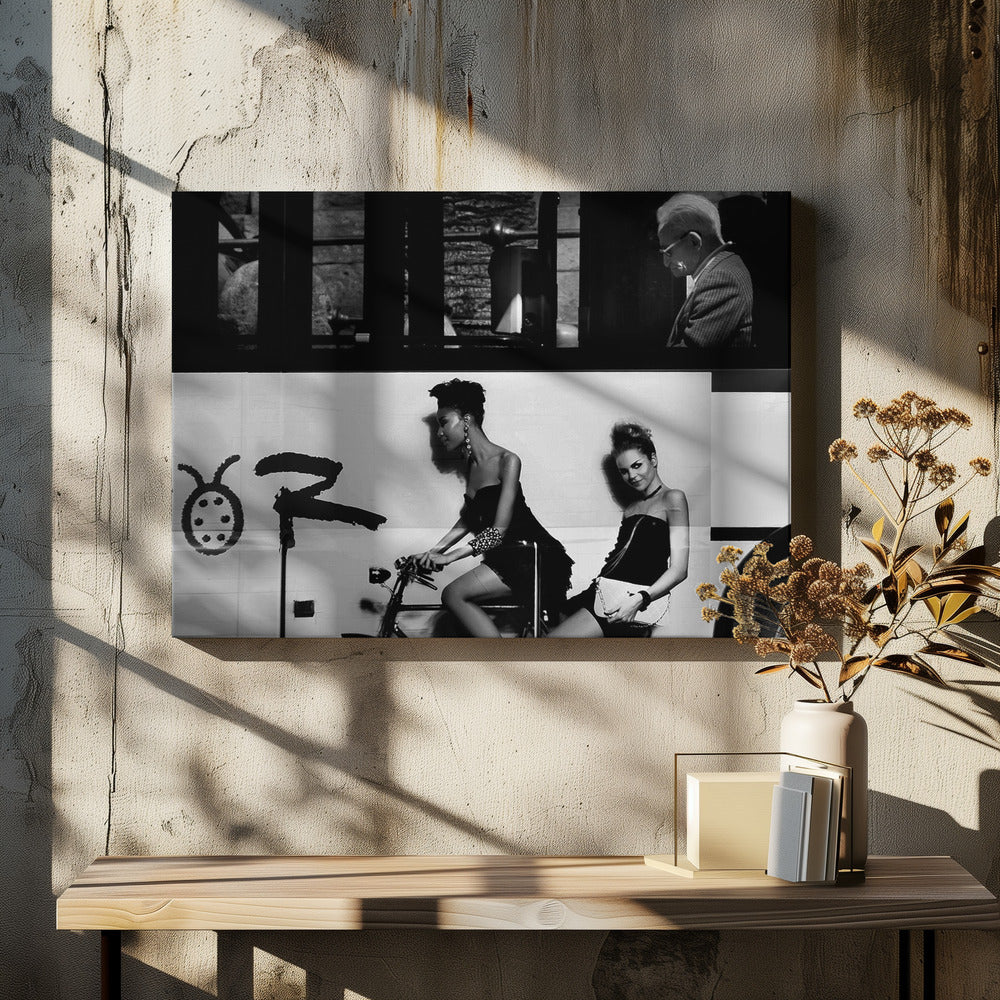 Kaupunkien kontrastit. Canvastaulut