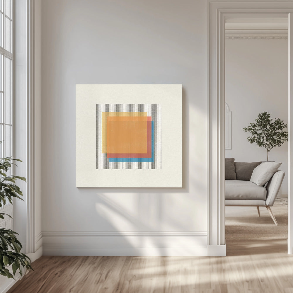 Mid-century moderni esine nro 1. Canvastaulut