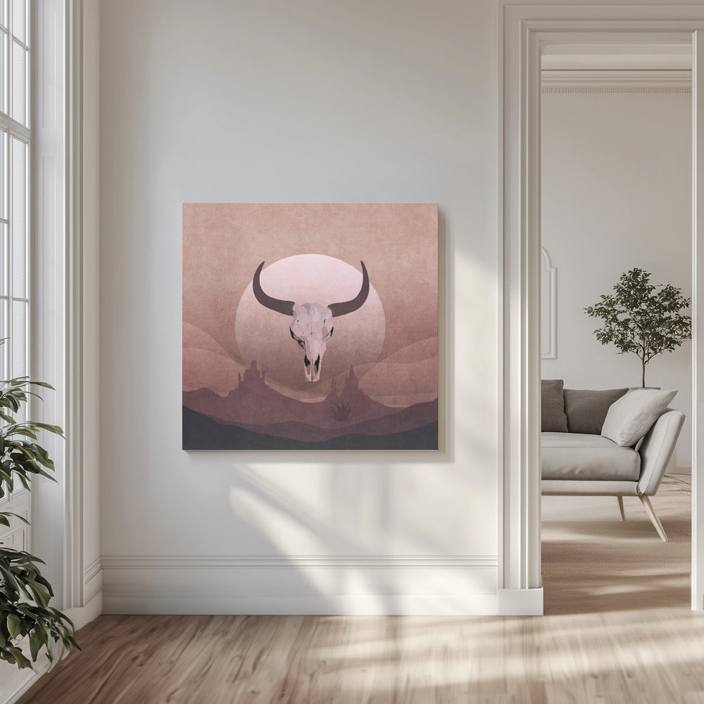 Cowboy-Totenkopf | Leinwand-Bilder