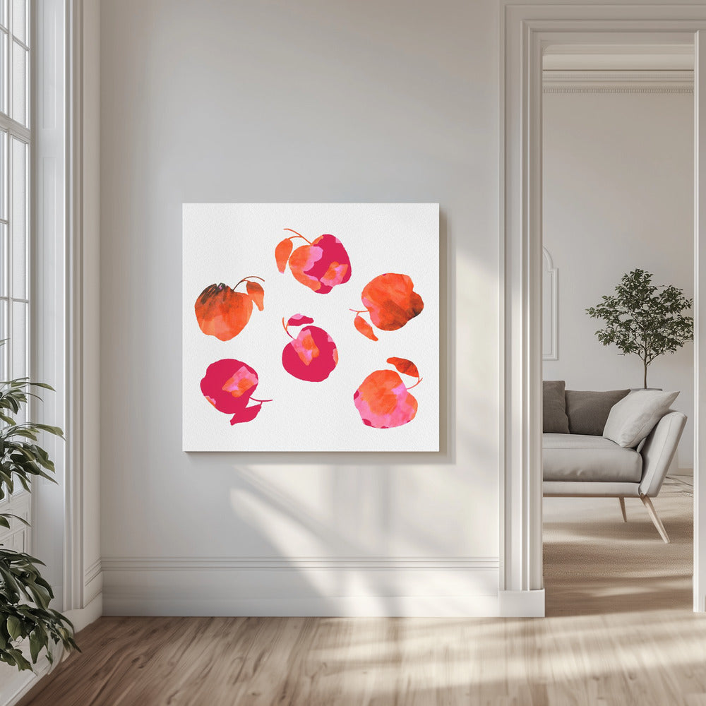 Apfel Chiffon Rosa Orange | Leinwand