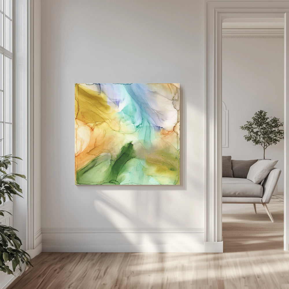 Lebendige bunte Farbtöne | Leinwand