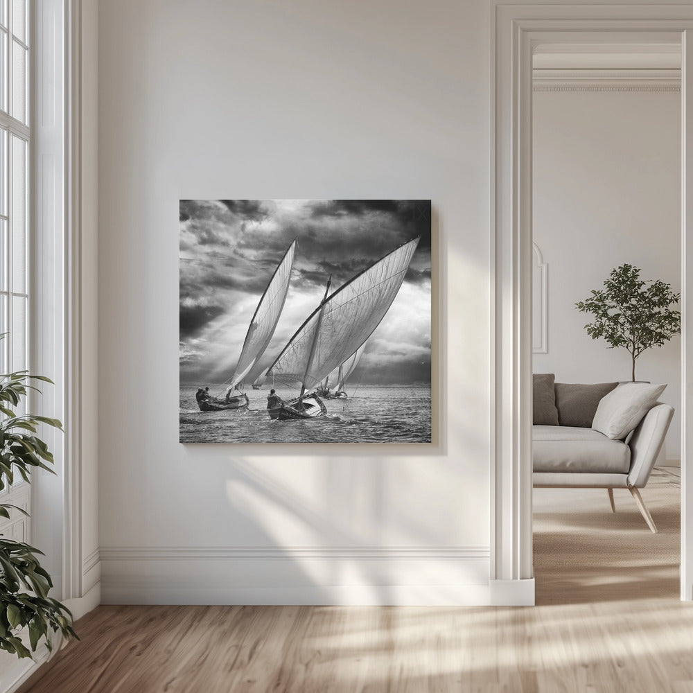 Purjeveneet ja valo | Canvastaulut