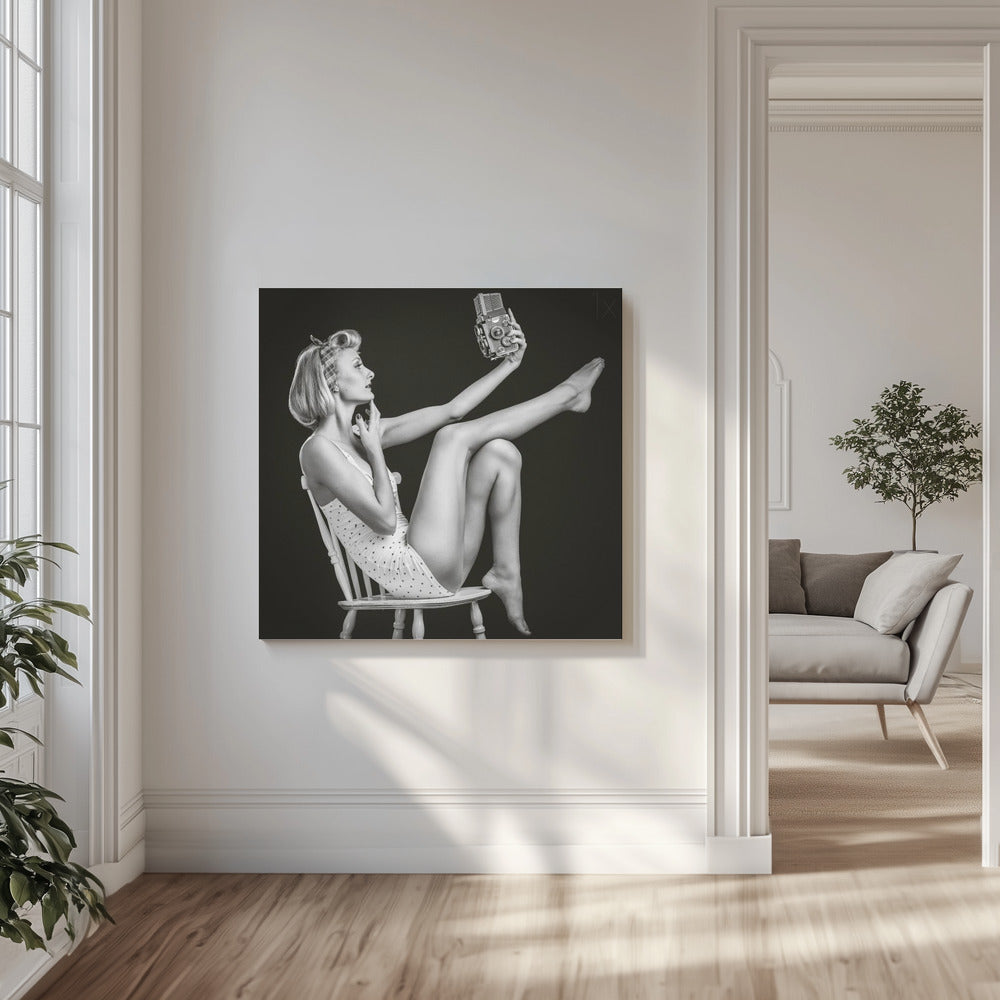 Vintage-selfie | Canvastaulut