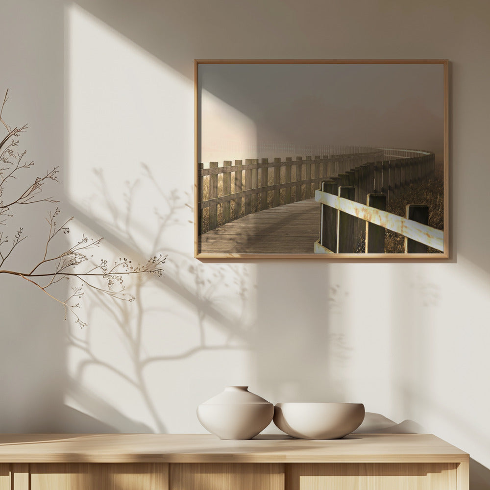 Der Weg wird heller. | Poster - Kunstdruck