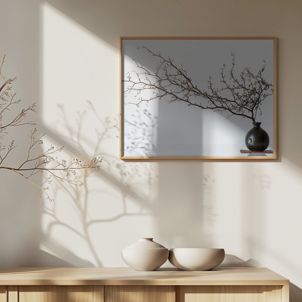 Maljakko ja oksa | Julisteet - Taidevedokset