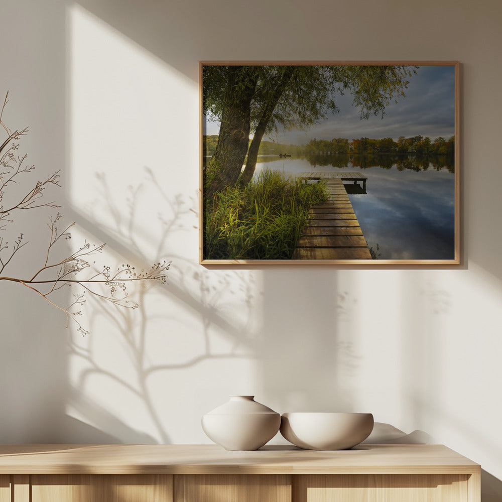 Hyvää huomenta laituri | Julisteet - Taidevedokset