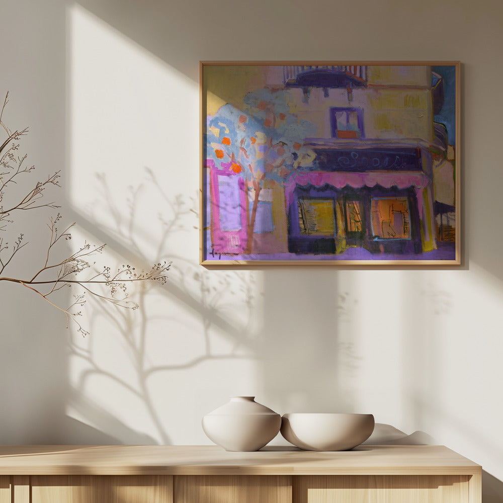 Lebendige Café-Szene | Poster