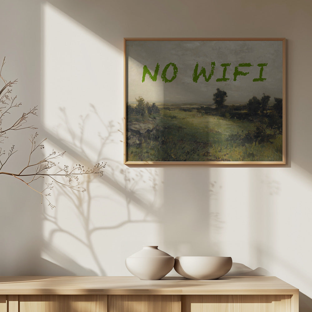 Kein WLAN / Ölgemälde Landschaft | Poster