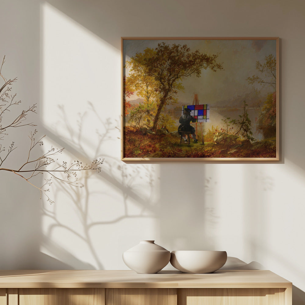 Kubistische Landschaft | Poster